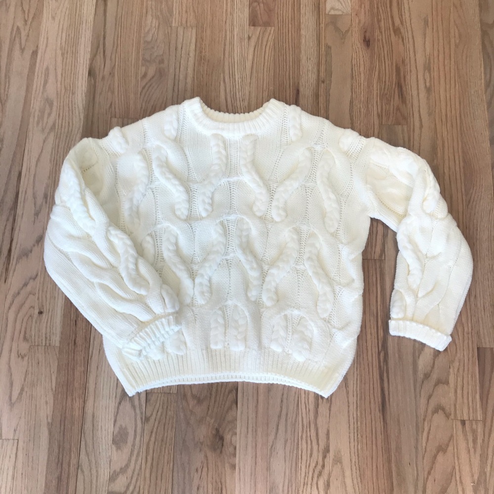 Cable knit sweater